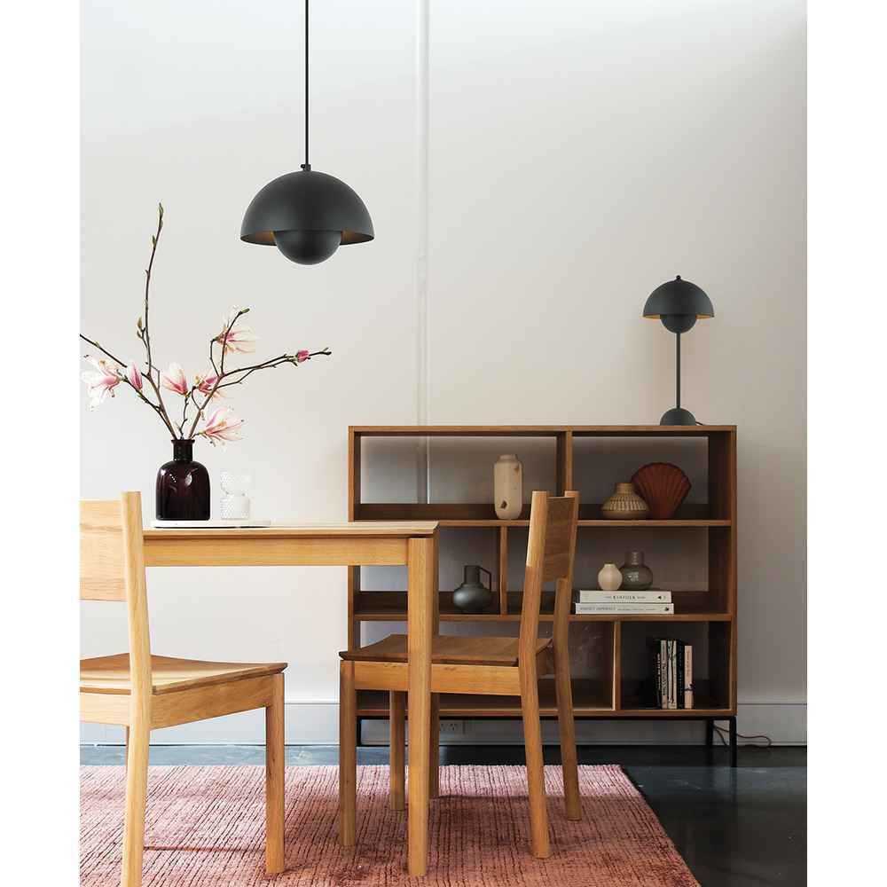 Viokef Tulip Πορτατίφ με Μαύρο Καπέλο και Μαύρη Βάση